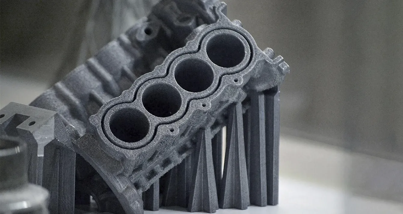 Muestra de Pieza de Mecanismos Móviles Completa hecha en Impresora 3D de Metal