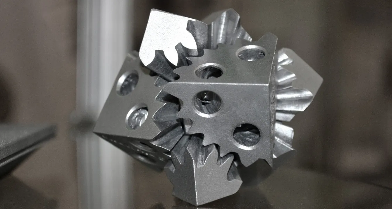 Pieza de Mecanismos Móviles hecha en Impresora 3D de Metal